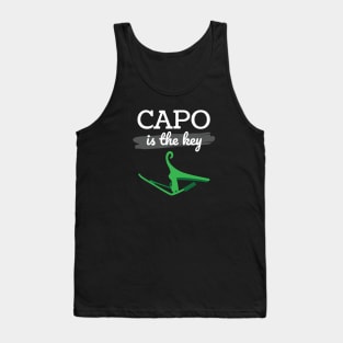 Capo is the Key Green Capo Dark Theme Tank Top